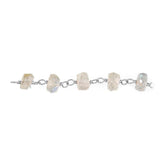 CHS-112-LB Silver Overlay Beading & Extender Labradorite Chain Beads Bali Designs Inc